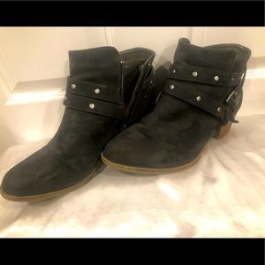 Torrid Womans black buckle short Boots